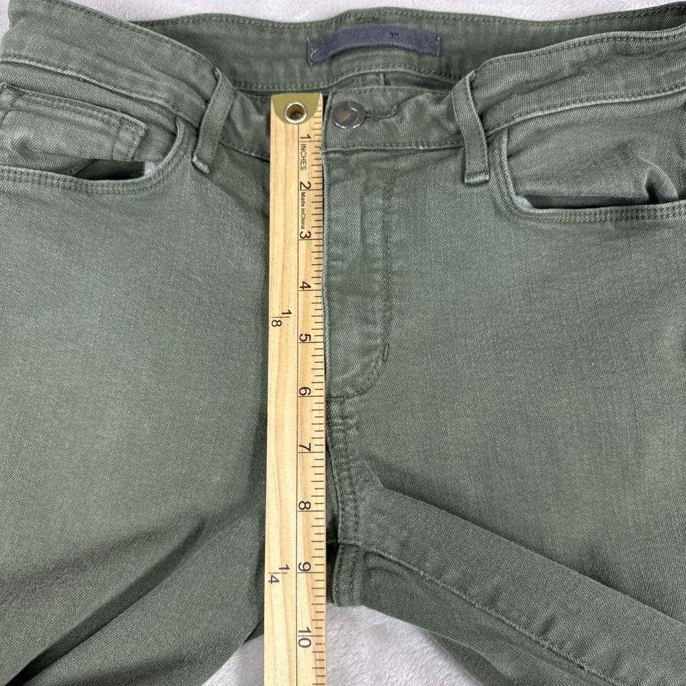 Joe's Jeans Women's Skinny Fit Ankle Raw Hem Size 27x27 Green Stretch - Picture 7 of 9